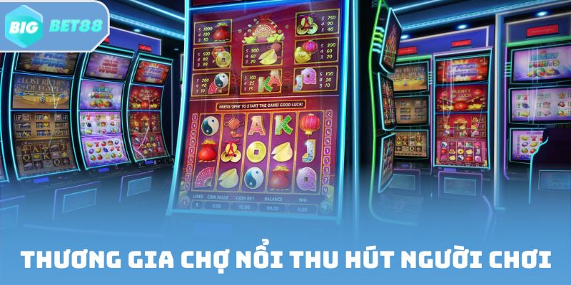 Thương gia chợ nổi thu hút người chơi