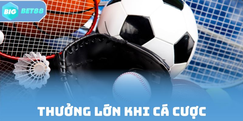 Thưởng lớn khi cá cược